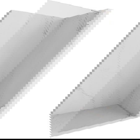 Mexen Lunar L Стена за душ кабина Walk-in дясна 100 x 200 см, прозрачно 8 мм, четкан никел - 830L-100-000-97-00-P