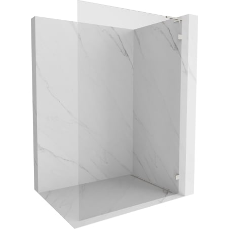 Душ стена Mexen Lunar L Walk-in дясна 120 x 200 см, прозрачна 8 мм, шлайфан никел - 830L-120-000-97-00-P