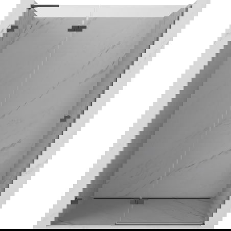 Mexen Lunar L лява отваряща се душ врата 135 см, прозрачна, металик - 834L-135-000-95-00-L