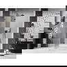 Mexen Lunar L ляви сгъваеми душ врати 140 см, прозрачни, gun metal - 834L-140-000-95-00-L