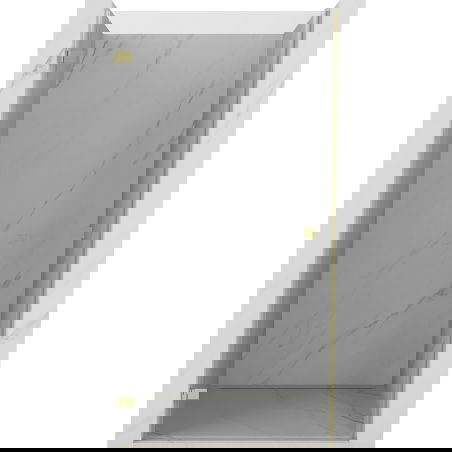 Mexen Lunar-B ляво отваряща се душ врата 70 см, прозрачна, златиста - 832-070-000-50-00-L