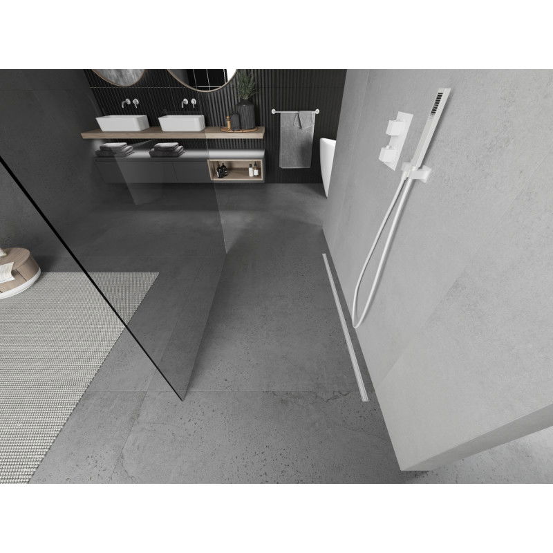 Mexen Kioto самостоятелна душ кабина 140 x 200 см, прозрачно 8 мм, бяла - 800-140-002-20-00