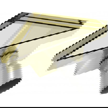 Mexen Flat-T M13 триъгълен подов сифон 20 x 20 см, златен - 1510320