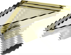 Mexen Flat-T M13 триъгълен подов сифон 20 x 20 см, златен - 1510320