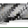Mexen Lunar-B лява люлееща се душ врата 95 cm, прозрачна, златна матова - 832-095-000-55-00-L