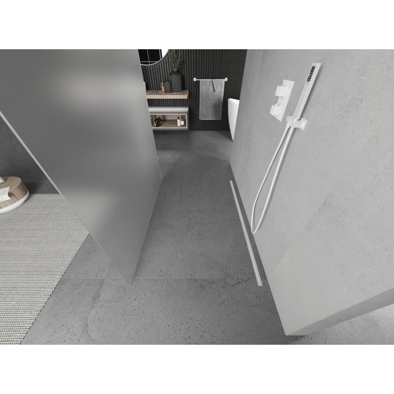 Mexen Kioto свободностояща душ кабина 120 x 200 cm, матово стъкло 8 мм, бяла - 800-120-002-20-30