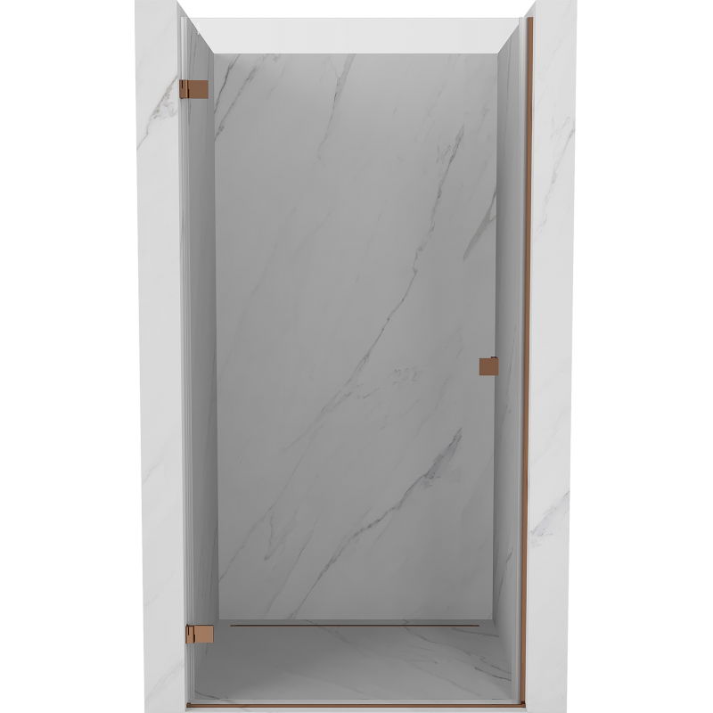 Mexen Lunar-B лява душ кабина 85 cm, прозрачна, розово злато - 832-085-000-60-00-L