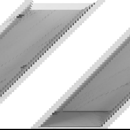 Mexen Lunar-B лява душ врата, отворяема, 70 см, прозрачна, сиво оръжие четка - 832-070-000-66-00-L