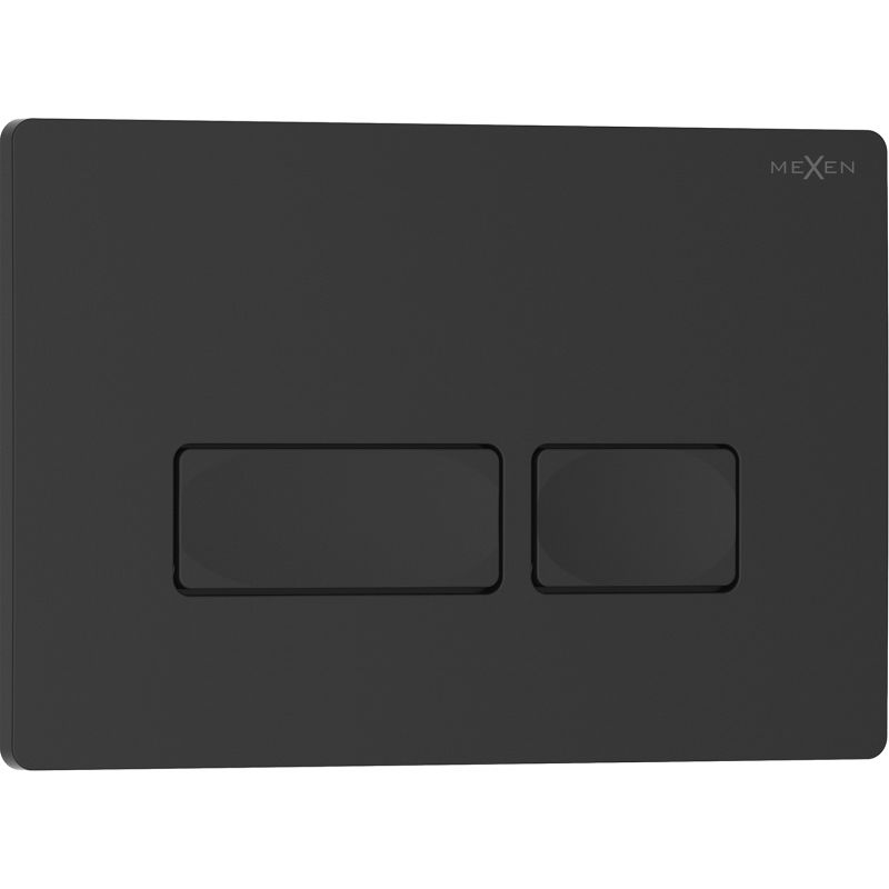 Mexen Tex 04 бутон за промиване, черен матов - 6104-02
