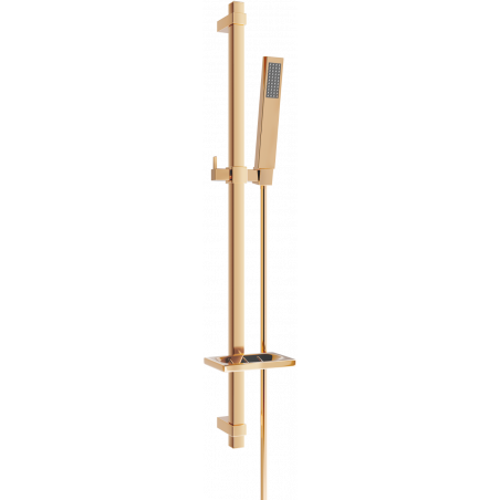 Mexen DQ00 плъзгащ се душ комплект, розово злато - 785004581-60