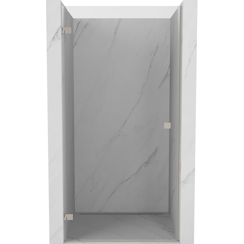 Mexen Lunar-B лява отваряема душ врата 60 см, прозрачна, матиран никел