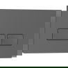 Mexen Tex 04 бутон за изплакване, сив - 6104-05