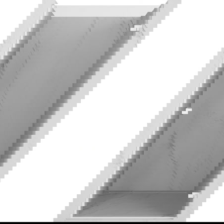 Mexen Lunar-B - десни душ врати с въртене, 70 см, прозрачни, бели - 832-070-000-20-00-P