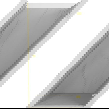 Mexen Lunar-B врати за душ стъклоподемни десни 60 см, прозрачни, златисти - 832-060-000-50-00-P