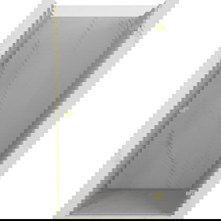 Mexen Lunar-B дясна отваряема душ кабина 60 см, прозрачна, с четкана златисто - 832-060-000-55-00-P