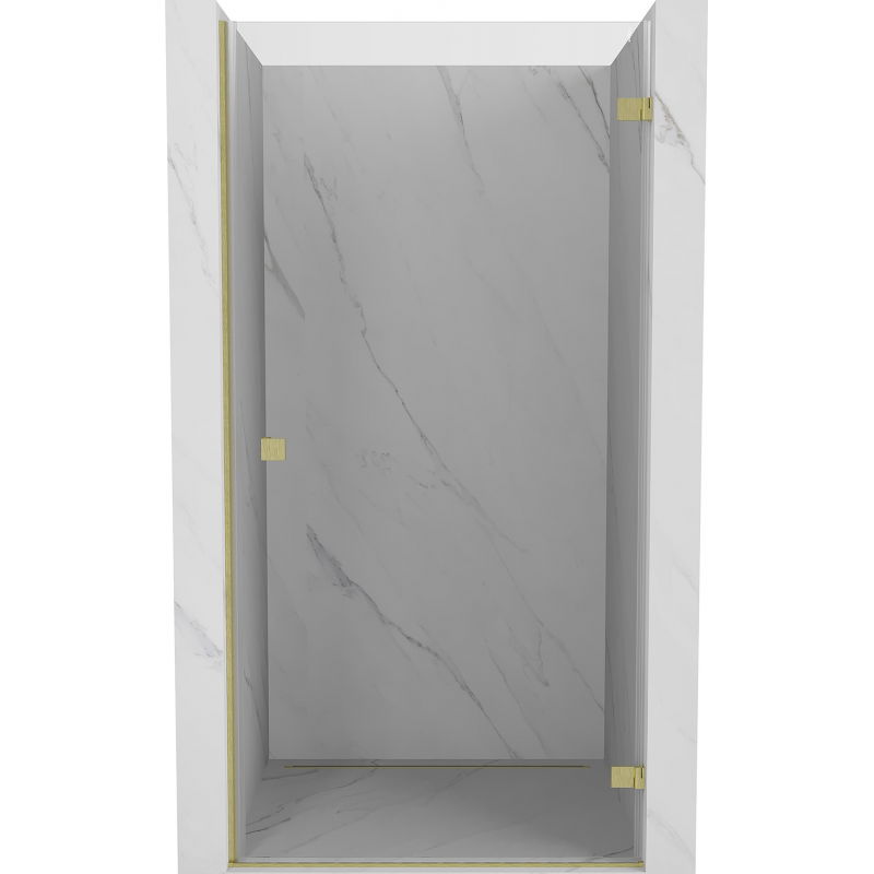 Mexen Lunar-B душ кабина отваряща врата дясна 65 cm, прозрачна, злато четкано - 832-065-000-55-00-P