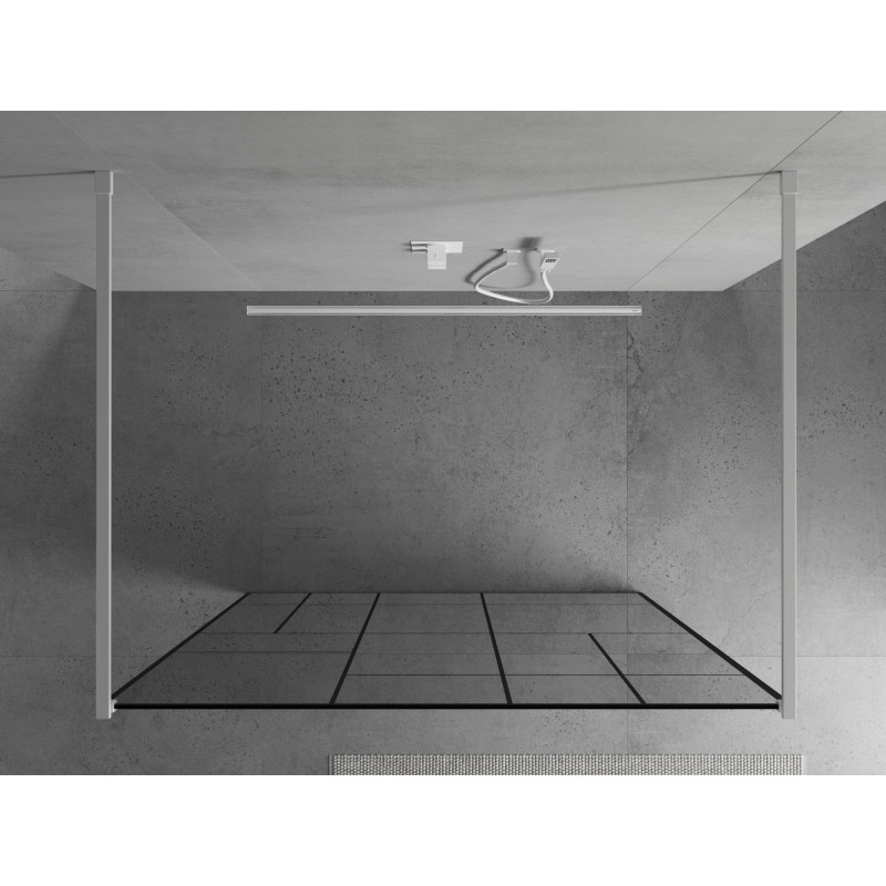 Mexen Kioto самостоятелна душ кабина 120 x 200 см, черна шарка 8 мм, бяла