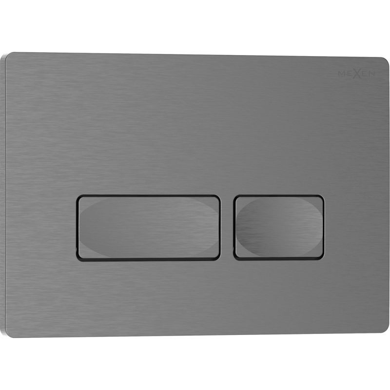 Mexen Tex 04 бутон за промивка, четкано оръжейно сиво - 6104-12