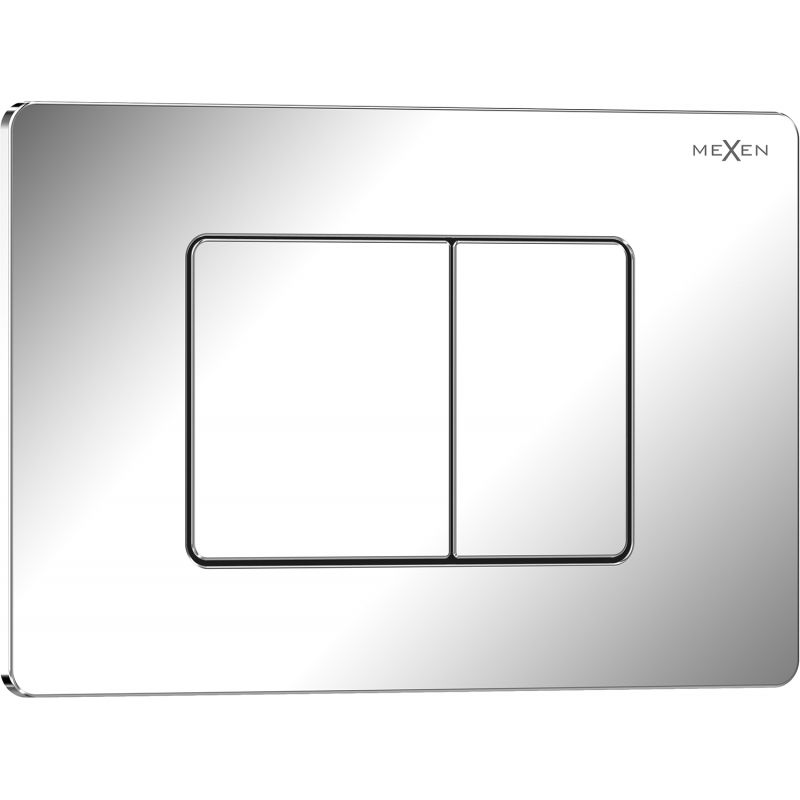 Mexen Tex 05 бутон за промиване от неръждаема стомана, лъскав хром - 6105-03