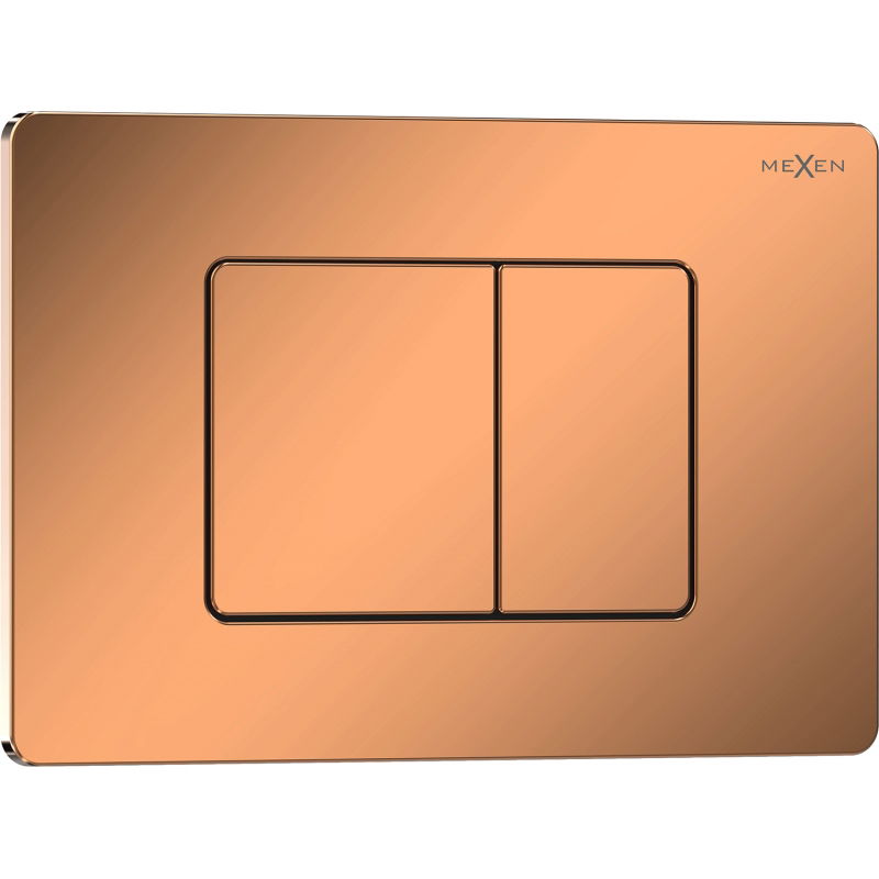 Mexen Tex 05 бутон за промиване неръждаема стомана, блестящо розово злато - 6105-09