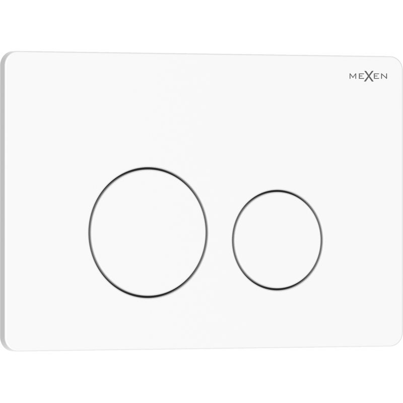 Mexen Tex 06 бутон за промиване неръждаема стомана, гланцово бяла - 6106-01