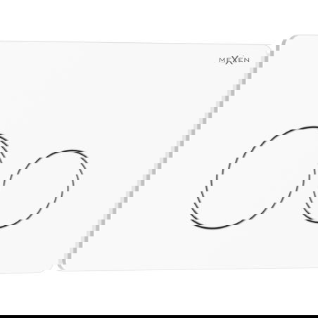 Mexen Tex 06 бутон за промиване неръждаема стомана, гланцово бяла - 6106-01