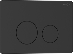 Mexen Tex 06 бутон за изплакване от неръждаема стомана, черен мат - 6106-02