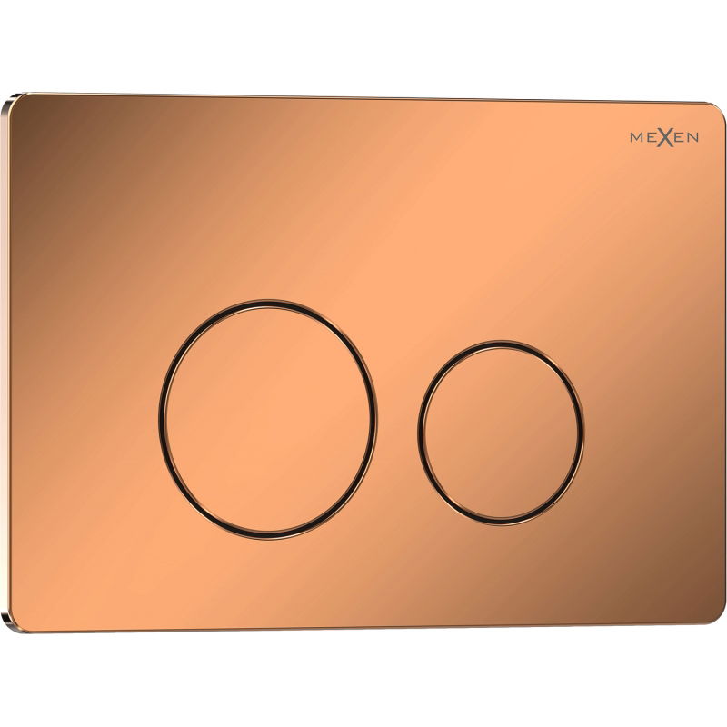 Mexen Tex 06 бутон за измиване от неръждаема стомана, розово злато гланц - 6106-09