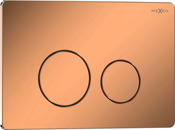 Mexen Tex 06 бутон за измиване от неръждаема стомана, розово злато гланц - 6106-09