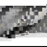 Mexen Lunar L отваряща се душ кабина с дясна врата 95 cm, прозрачна, златна - 834L-095-000-50-00-P