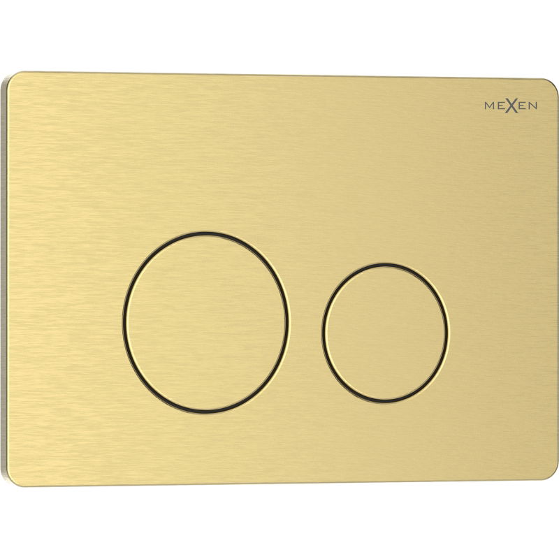 Mexen Tex 06 бутон за промиване неръждаема стомана, златисто четкано - 6106-11