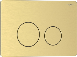 Mexen Tex 06 бутон за промиване неръждаема стомана, златисто четкано - 6106-11