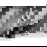 Mexen Lunar L дясна отваряща се врата за душ 85 см, прозрачна, златна четка - 834L-085-000-55-00-P