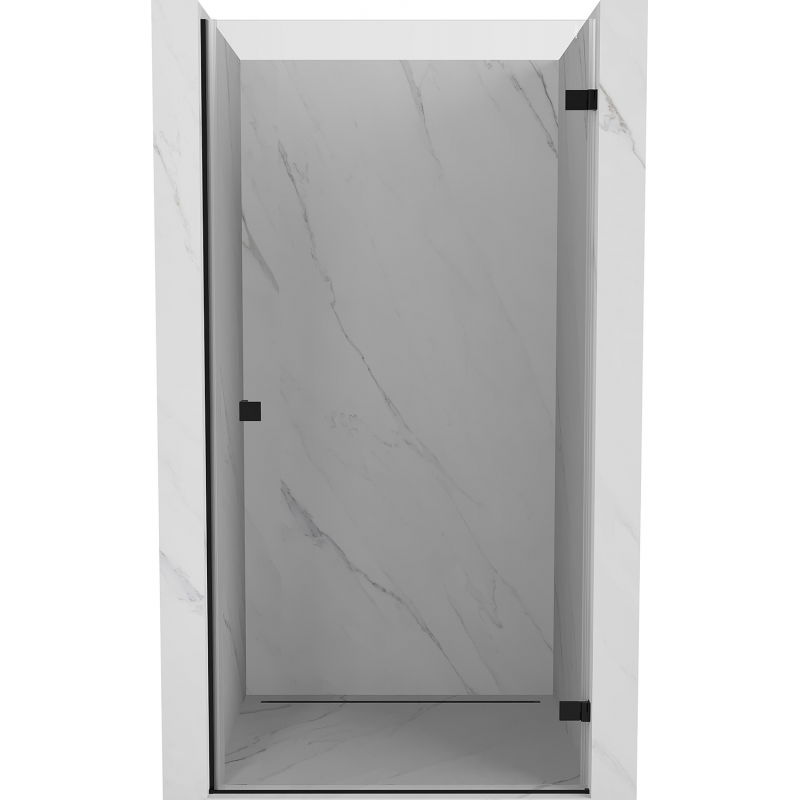 Mexen Lunar-B душ врата с панта, десни 65 см, прозрачни, черни - 832-065-000-70-00-P
