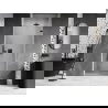 Mexen Lunar-B душ врата с панта, десни 65 см, прозрачни, черни - 832-065-000-70-00-P