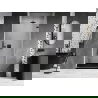 Mexen Lunar-B сгъваеми душ врати десни 95 см, прозрачни, черни - 832-095-000-70-00-P