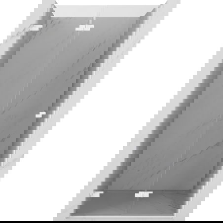 Mexen Lunar-F сгъваеми душ врати ляв 85 см, прозрачен, бял - 836-085-000-20-00-L