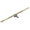 Mexen Flat 360° Super Slim линейна овална сифони 120 см, златен - 1551120