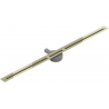 Mexen Flat 360° Super Slim линейна овална сифони 120 см, златен - 1551120