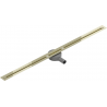 Mexen Flat 360° Super Slim линейна канализация с въртящ се отвод 140 см, златна - 1551140