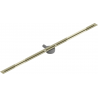 Mexen Flat 360° Super Slim линейна слива ротативен 150 см, златен - 1551150