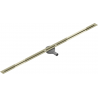 Mexen Flat 360° Super Slim линейна слива ротативен 150 см, златен - 1551150