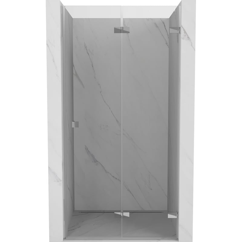 Mexen Lunar-F сгъваеми душ врати, десни 85 см, прозрачен, хром - 836-085-000-01-00-P