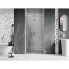 Mexen Lunar-F сгъваеми душ врати, десни 85 см, прозрачен, хром - 836-085-000-01-00-P