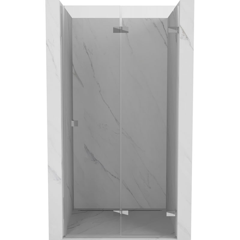 Mexen Lunar-F сгъваеми душ врати десни 95 см, прозрачни, хром - 836-095-000-01-00-P