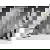 Mexen Lunar-F сгъваеми душ врати десни 65 cm, прозрачни, бели - 836-065-000-20-00-P