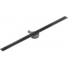 Mexen Flat 360° Super Slim линейен отвод с ротация 130 см, черен - 1751130
