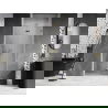 Mexen Lunar-F сгъваеми врати за душ, десни 90 cm, прозрачни, златисти - 836-090-000-50-00-P