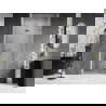 Mexen Lunar-F сгъваеми врати за душ, десни 90 cm, прозрачни, златисти - 836-090-000-50-00-P