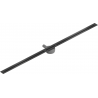 Mexen Flat 360° Super Slim линейна отцеждаща система с ротация 160 см, черен - 1751160